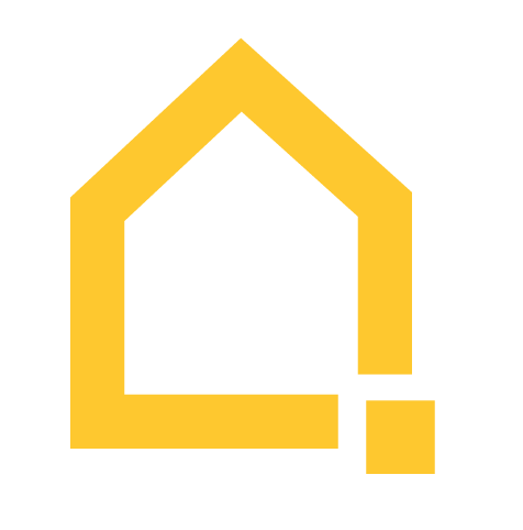property data trust framework logo. An orange house with connected nodes overlayed